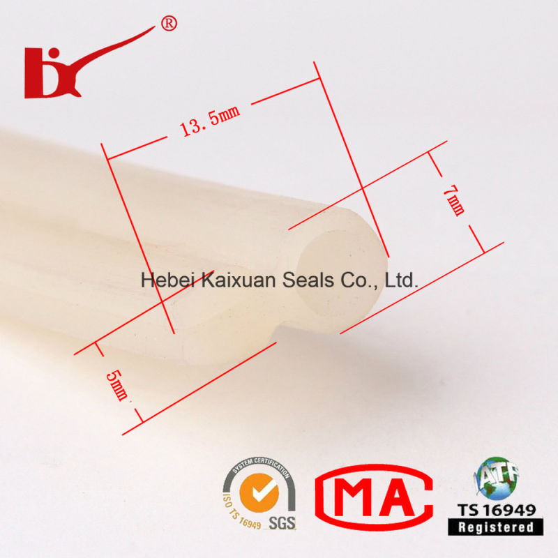 Clear Transparent Silicone Rubber Edging Seal Strips with Different Sizes