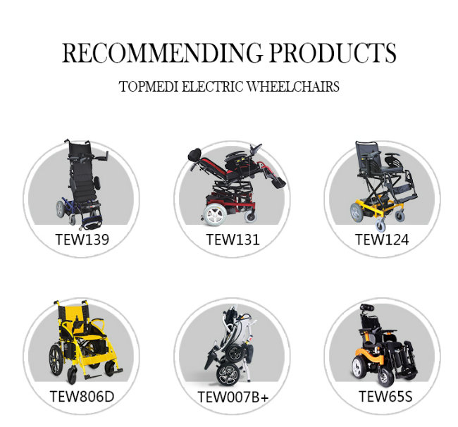 Topmedi Promoting Hot Sale Foldable Electric Power Mobility Wheelchair