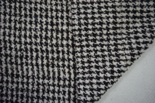 Three Different Styles of Black&White Wool Fabric