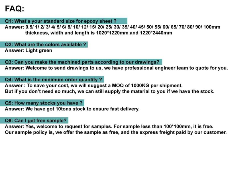 G10 Fr4 Epoxy Fiberglass Reinforced Panels