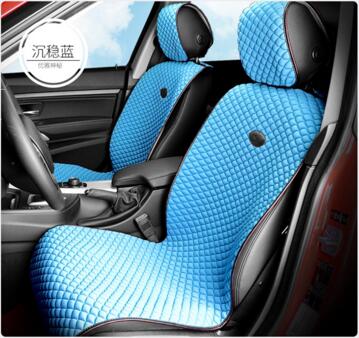 Car Seat Cover Flat Shape Ice Silk-Blue