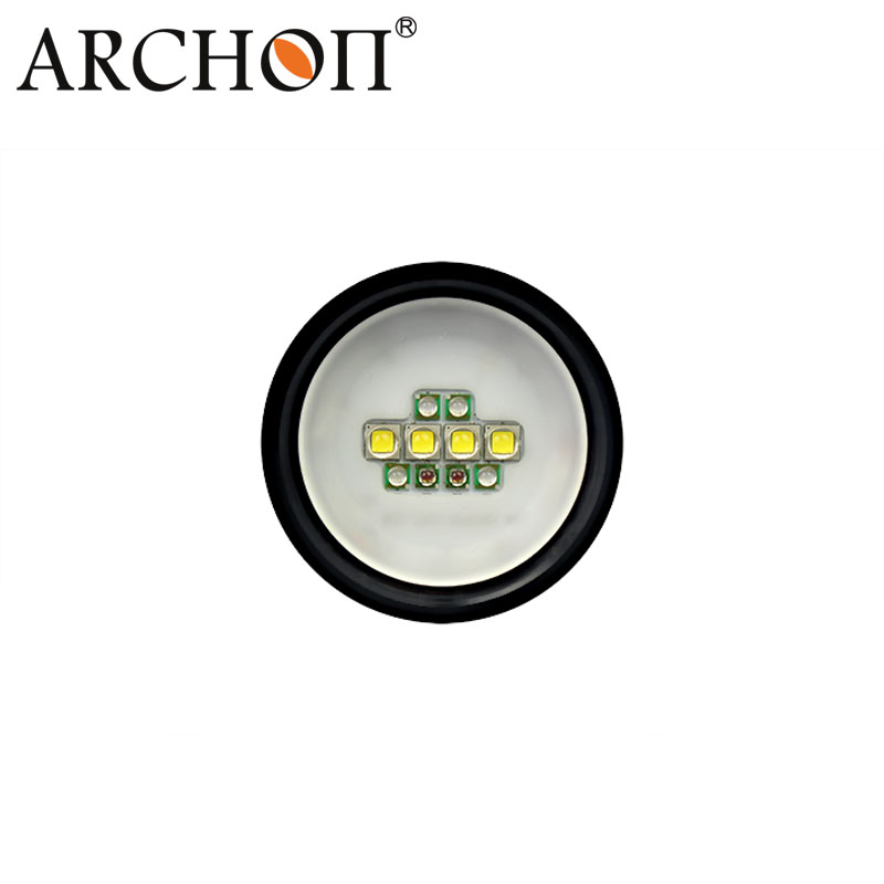 Archon 5000k-5500k Button Switch 2600lm Diving Video Torch Light W40V