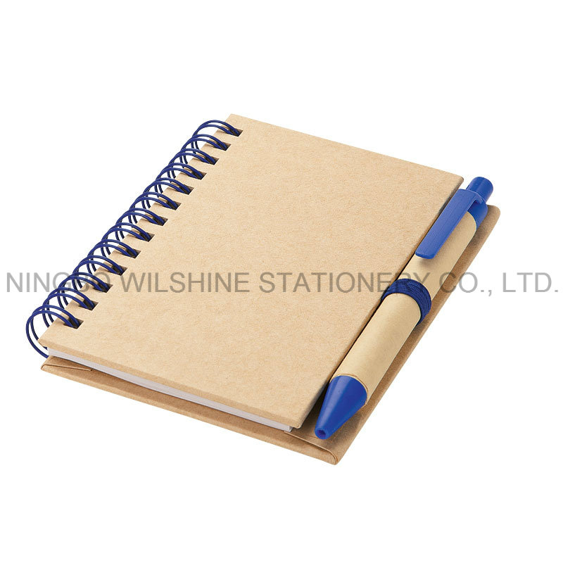 Eco Friendly Paper Mini Notebook with Recycled Paper Pen (PNB012)