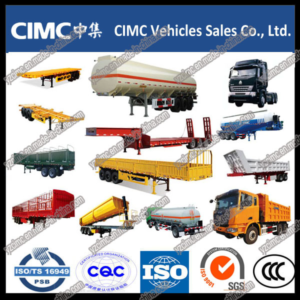 Cimc 3 Axles 40FT Flatbed Trailer with High Tention Steel