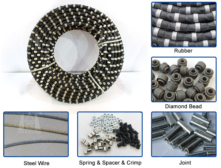 Newest Diamond Wire Cutting Rope for Granite Marble