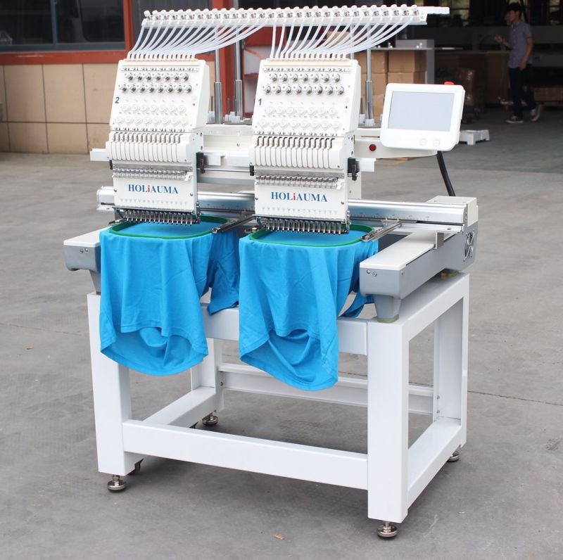 Holiauma Similar to Brother Type Embroidery Machine with Wilcom Software for Cap Garment embroidery Machine 1502n