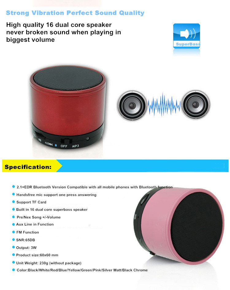 S10 Promotional Products Best Wireless Bluetooth Speaker