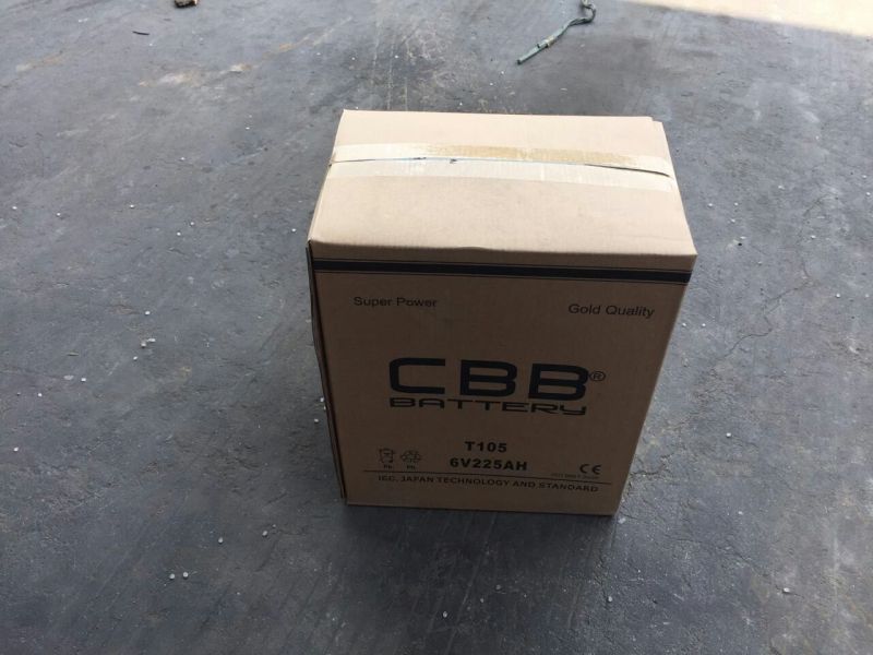 Cbb 6V 225ah Deep Cycle Flooded Battery for Golf Cart