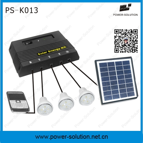 Plastic Mini Solar Home Light with 3PCS Solar LED Lamps