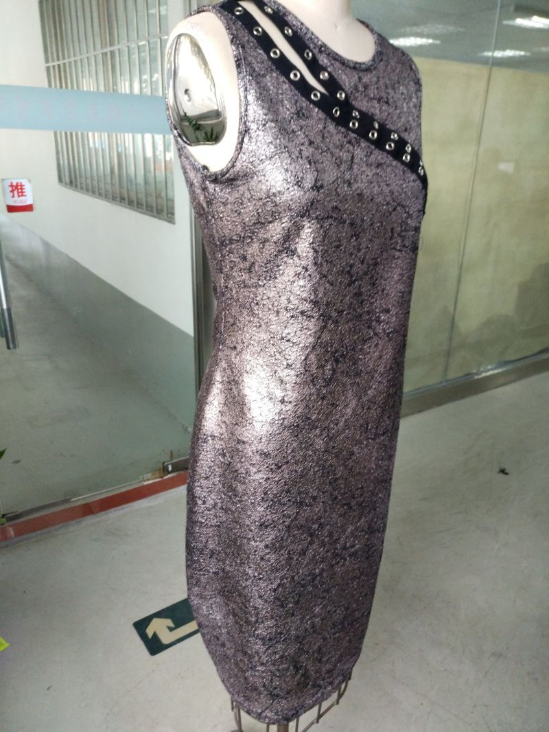 Ladies Shiny Slim Party Fashion Evening Dress