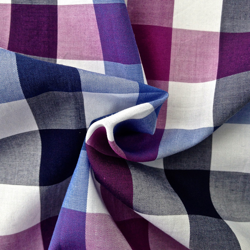 100%Cotton Yarn Dyed Shirting Fabric (QF13-0214)