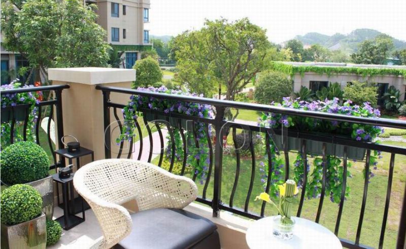 OEM&ODM Welcomed European Designs Wrought Iron Balcony Railings