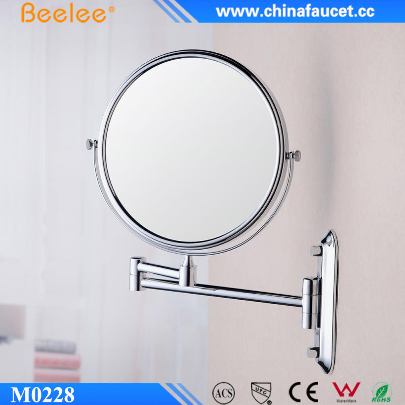 3X Magnify Brass Make up Folded Bathroom Mirror