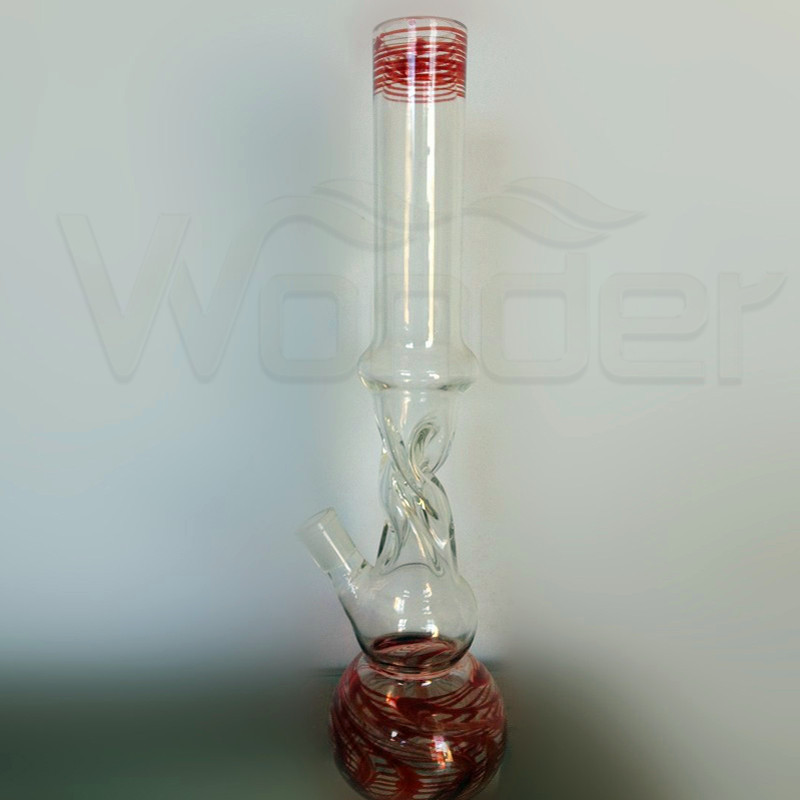 Brown and Transparent Glass Pipe