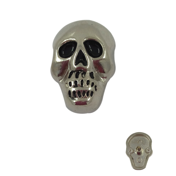 Dongguan Manufacturer Custom Skull Metal Logo Plate