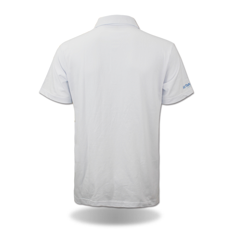 Custom Design Fashion Clothes Pure White Polo Shirt with Embroidery