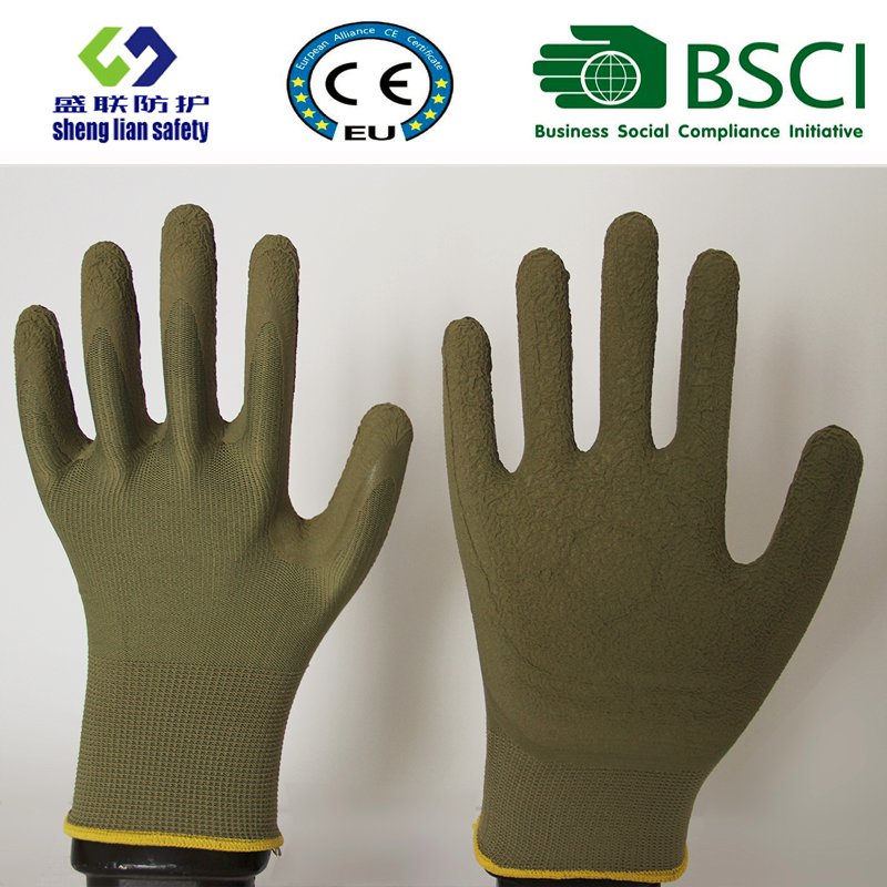 Glove Foam Latex Coated Gardening Working Gloves