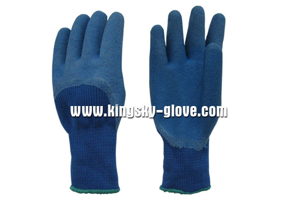 Latex Terry Knit Liner Winter Glove-5202