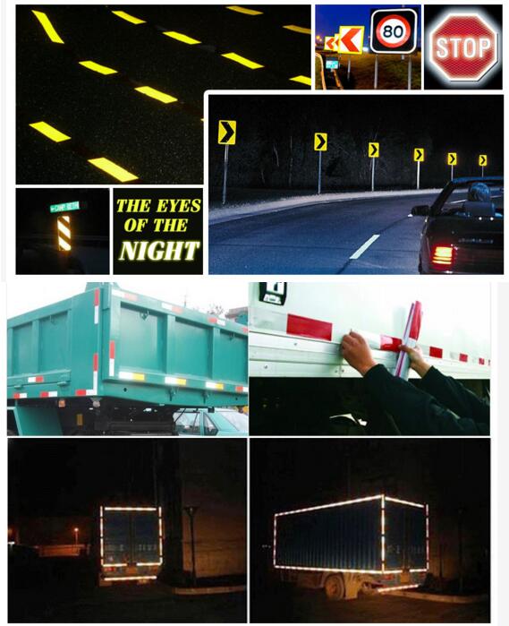 Crystal Lattice Arrow Grid Design Reflective Conspicuity Tape for Traffic Signs