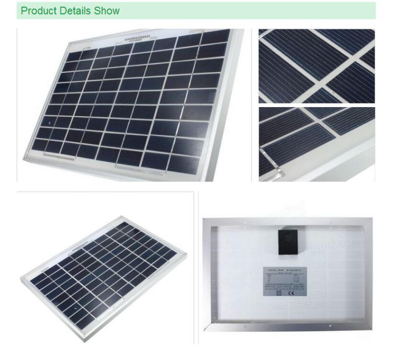 Glass Laminated 20W Mono Solar Panel