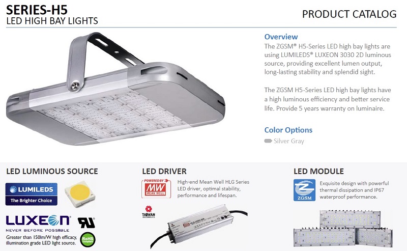 150W LED Highbay Lights From 40W to 240W LED Highbay Lights LED Lowbay Lights