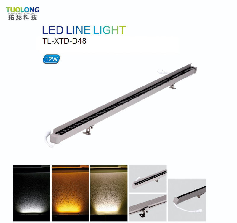 Epistar SMD5050 12W LED Linear Light LED Wall Washer with Baffle