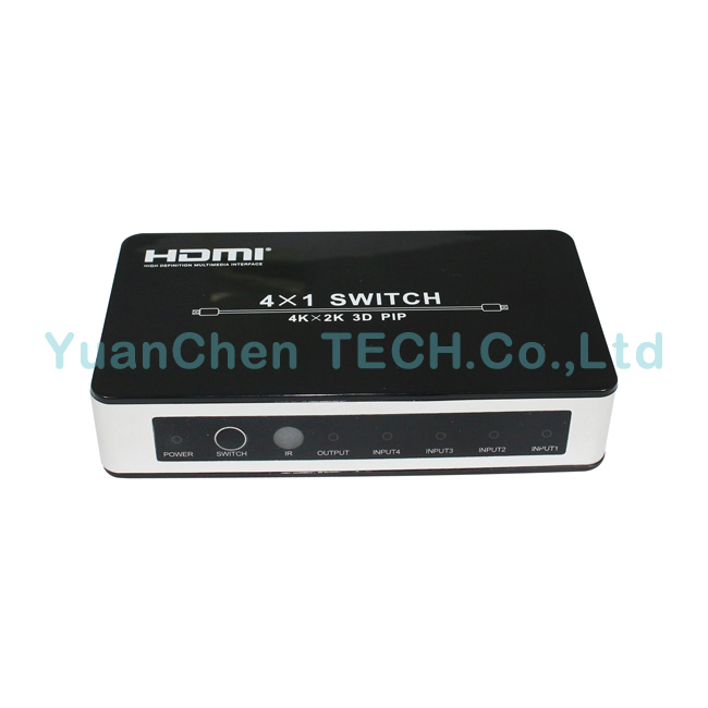 V1.4 4 X 1HDMI Switch 4k 2k 3D HDMI Switcher with Pip