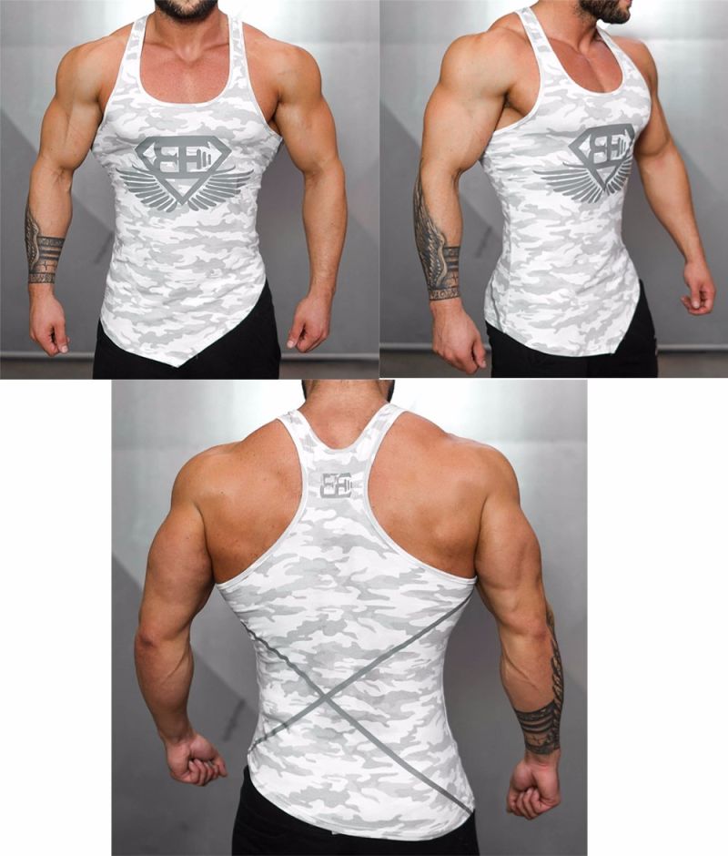 Fitness Men's Vest Undershirt Undershirt Tank Tops