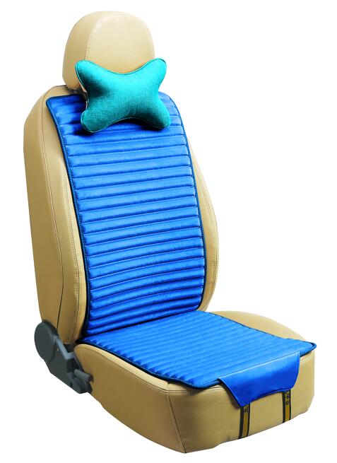 Linen and Velvet Car Seat Cover Double Sides Use-Blue