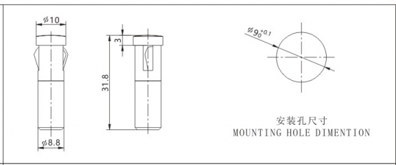 Nic09 Signal Indicator Light with Wire 110V 250V 24V