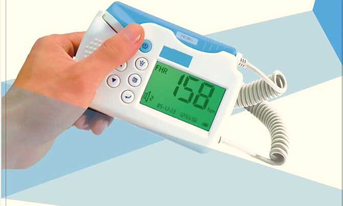 Fetal Doppler Handheld Fetal Monitor, Ultrasound Maternal Fetal Monitor (SC-FHD01)