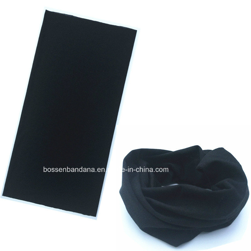 OEM Produce Custom Color Solid Black Dyeing Multifunctional Magic Sports Bandana