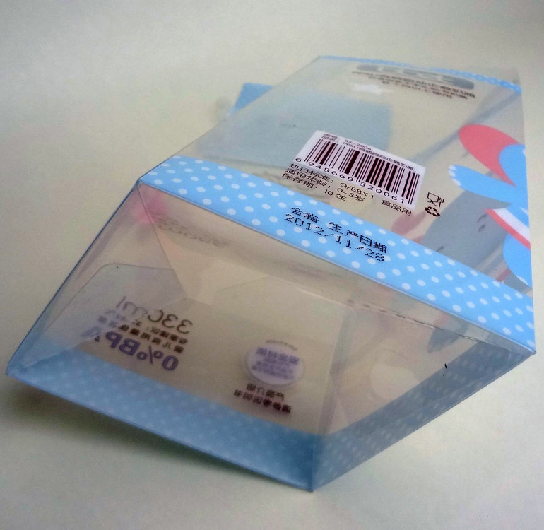 transparent plastic PP/PVC/PET printed box (clear packaging boxes)