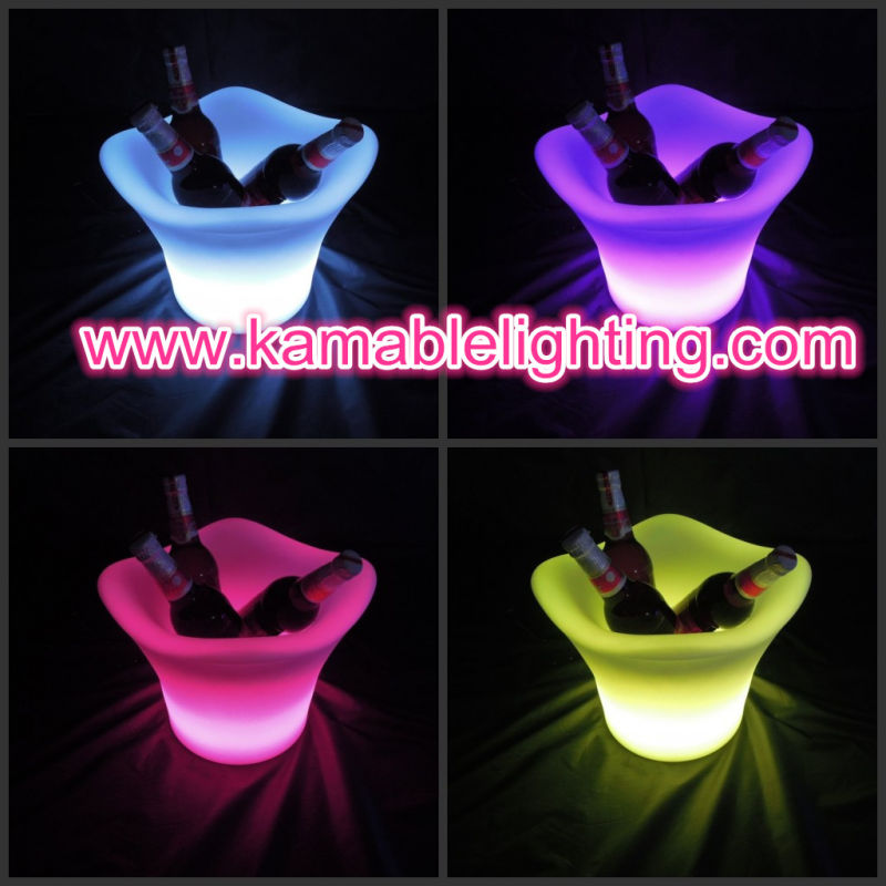 Colorful Remote Control Waterproof LED Ice Bucket (H003)