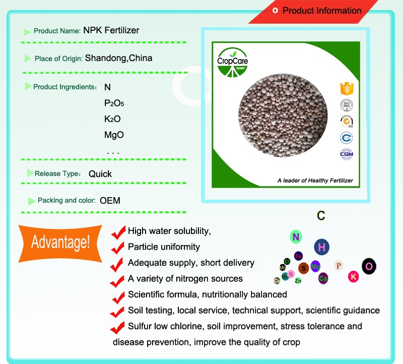 High Quality Amino Acid NPK 15-5-20 Fertilizer