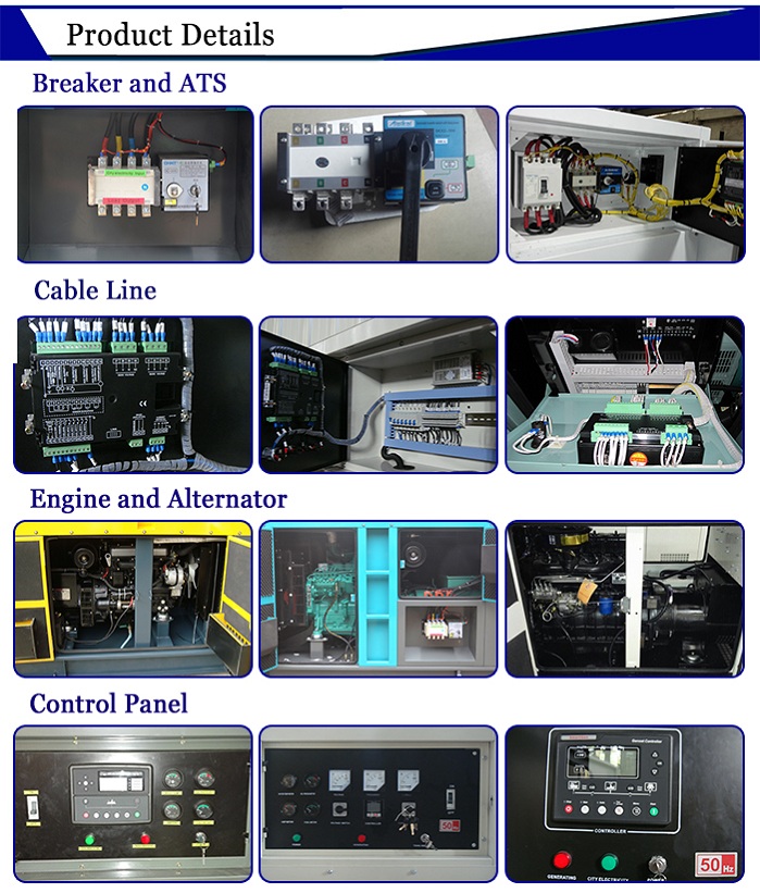 Open Type Three Phase 50Hz New Design Diesel Generator Price List Powered by Perkins Engine