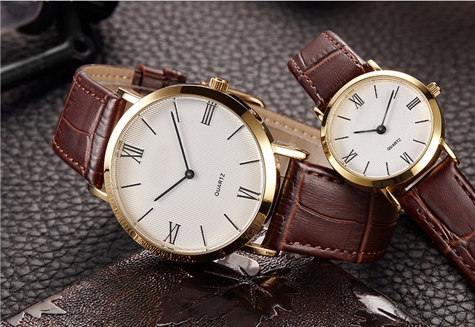 Water Resistant Japan Movement Couple Watches