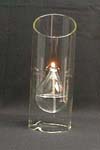 Clear Colorful Glass Candle Holder/Candlestick