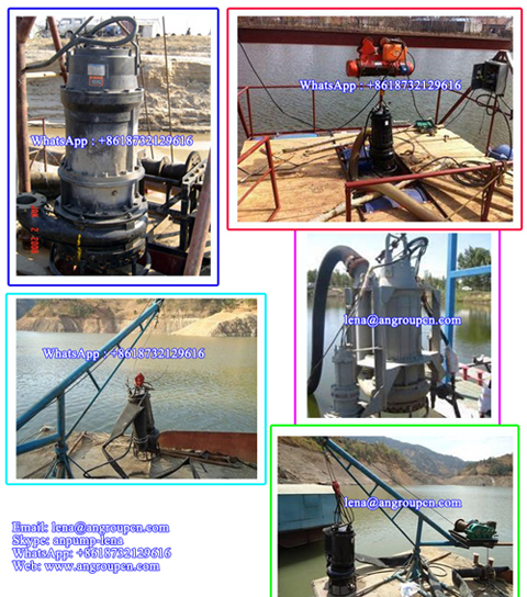 Long Working Life 380V Portable High Volume Low Pressure Submersible Sand Dredging Pump