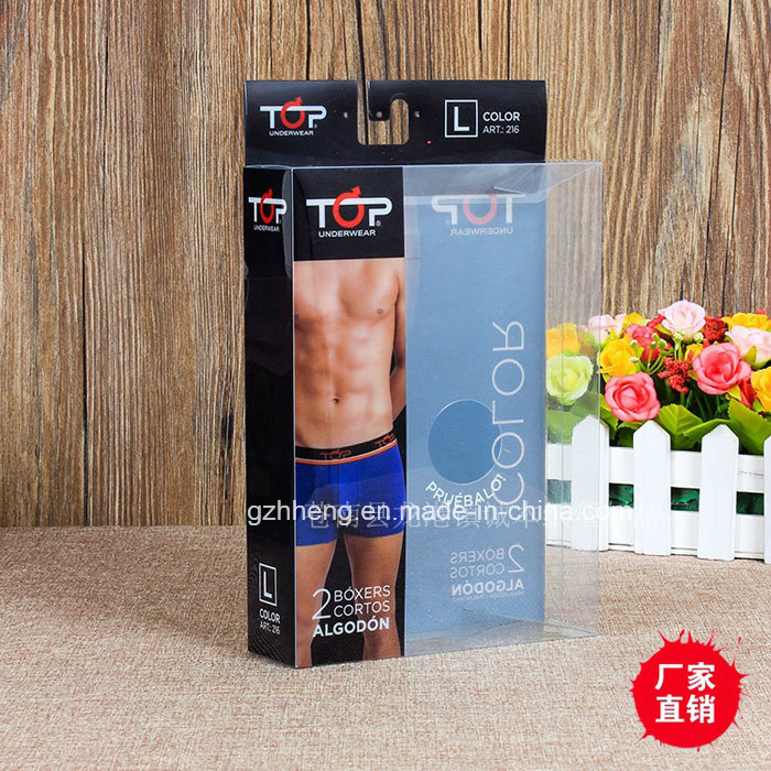 Plastic Print Packaging for underwears (Men's boxer brief)