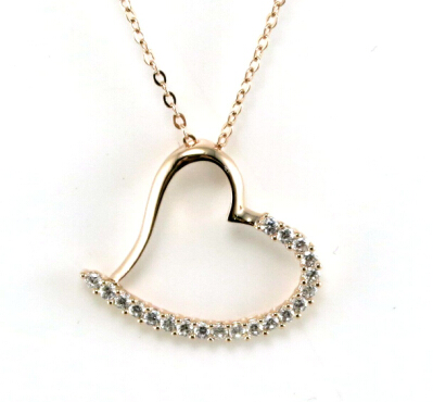 Factory Price Love Hearts Short Paragraph Fashion Silver Jewelry Necklace (N6608)