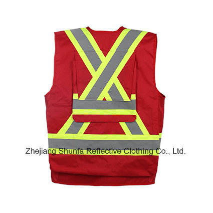 New Fashion and High Quality Reflective Safety Vest with Waterproof Oxford Fabric