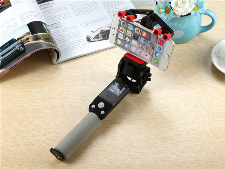 Built-in Remote Shutter Folding 360 Degree Rotating Wired Mini Selfie Stick