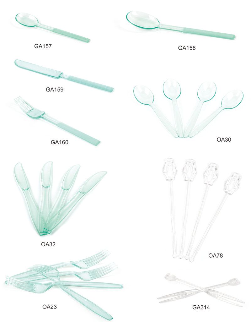 PP/PS Disposable Fork Plastic Fork Soup Fork