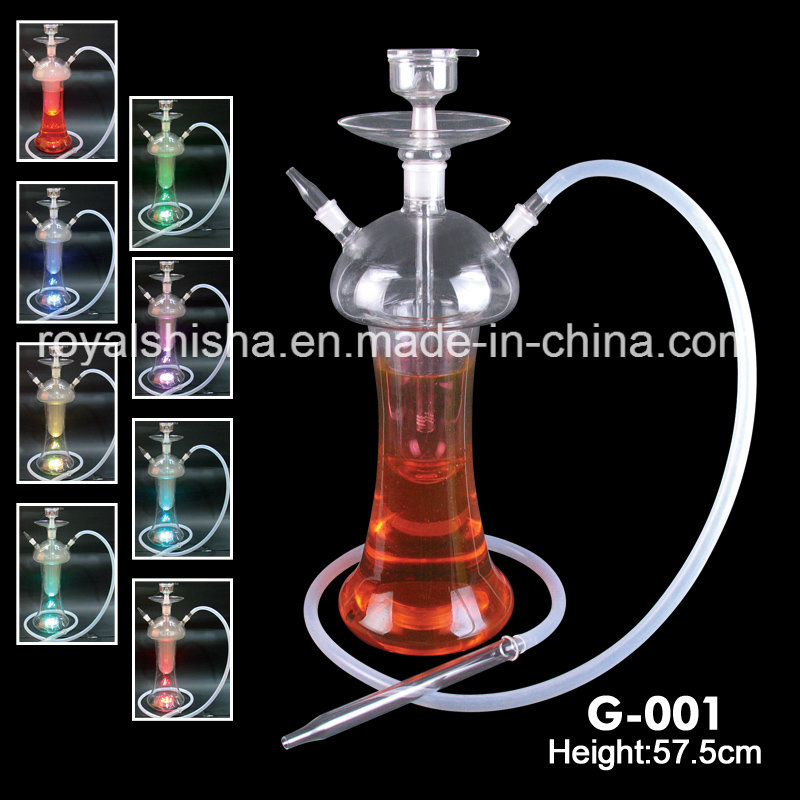 Fashion Design Glass Hookah Shisha Clear Fumo Glass Hookah