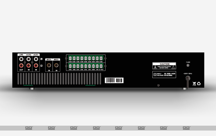 150W Integrated Power Amplifier with USB and FM Zone Remote Control