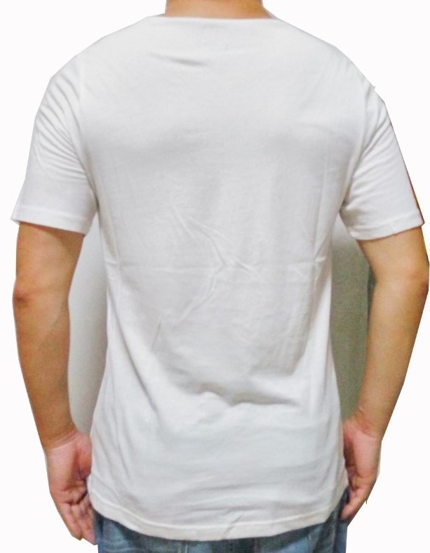 Custom Cotton Wholesale Fashion White Digital Printing Men T-Shirt