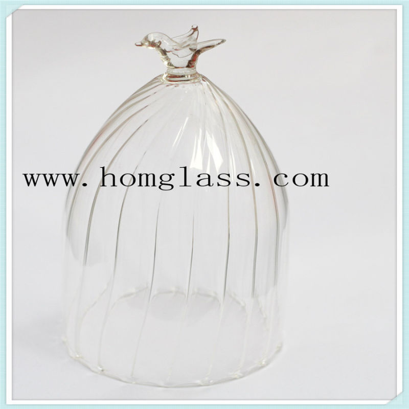 Heat-Resistant Glass Jar Cover for Cake