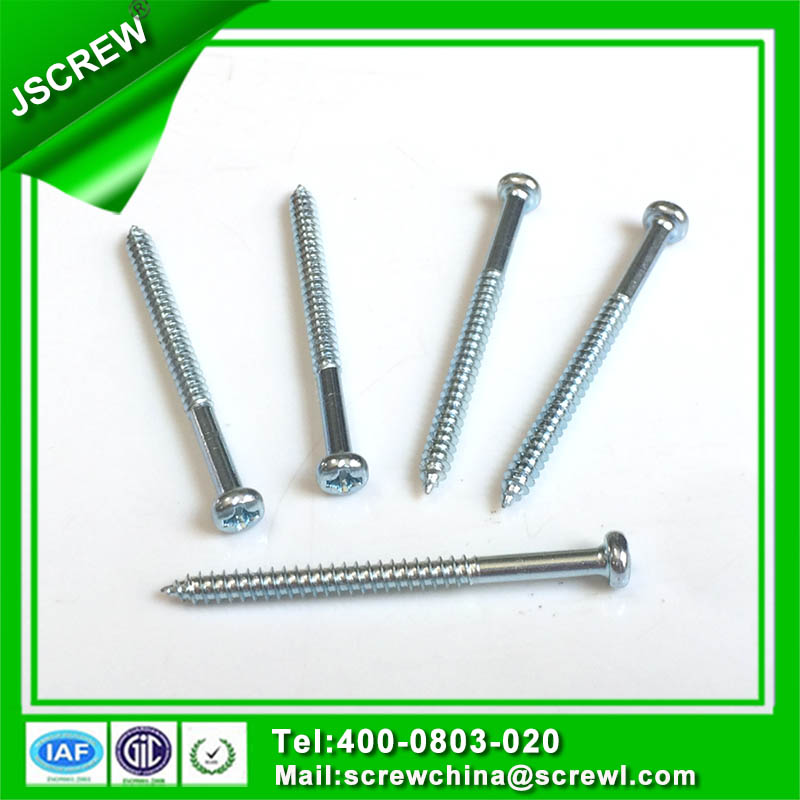 Customized Galvanized Cross Recessed Pan Head Half Threaded Screw