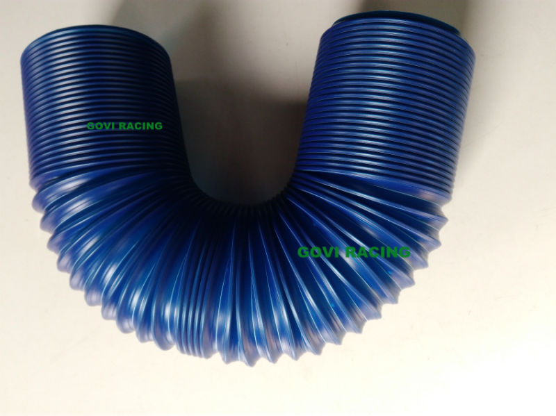 3 Inch Blue PVC Plastic Air Intake Pipe with 90/100cm Extended Length